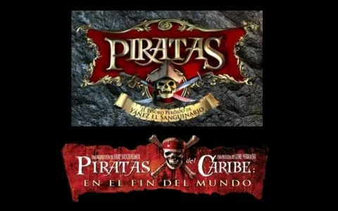 Telecinco "piratea" a 'Piratas del Caribe' . La misma tipografía ...