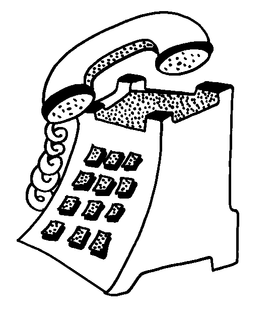 Telefono para colorear