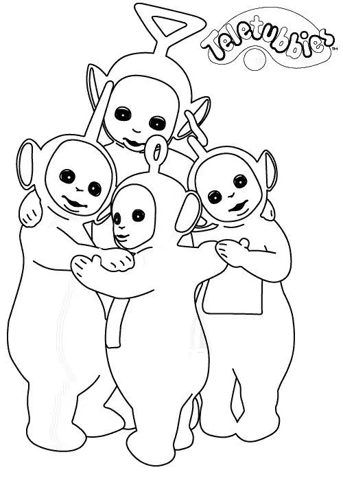 TELETUBBIES PARA COLOREAR DIBUJOS INFANTILES:EL ABRAZO TELETUBBIE ...