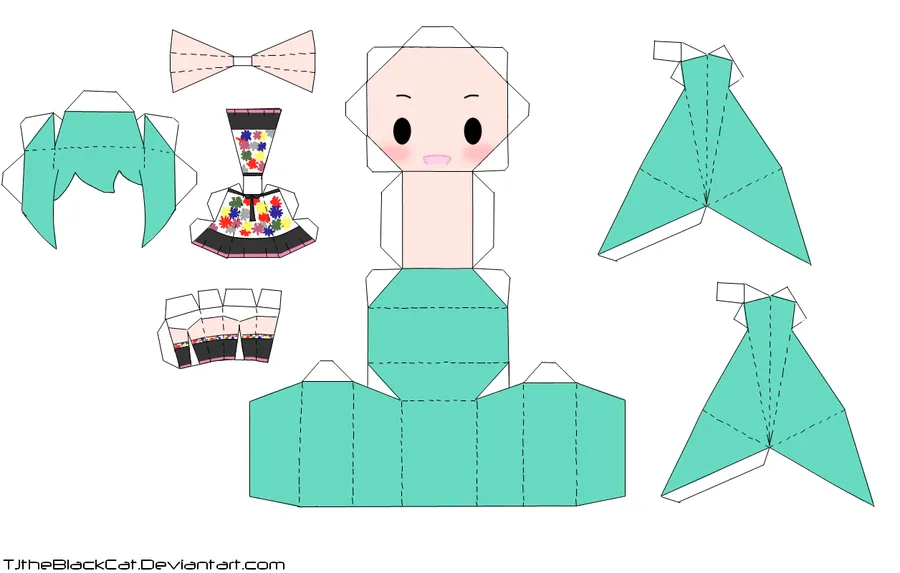 Tell your World Miku Papercraft by Tamuu-ii on DeviantArt