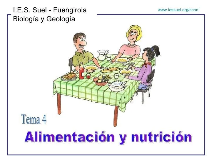 Tema 2: Alimentacion y nutrición