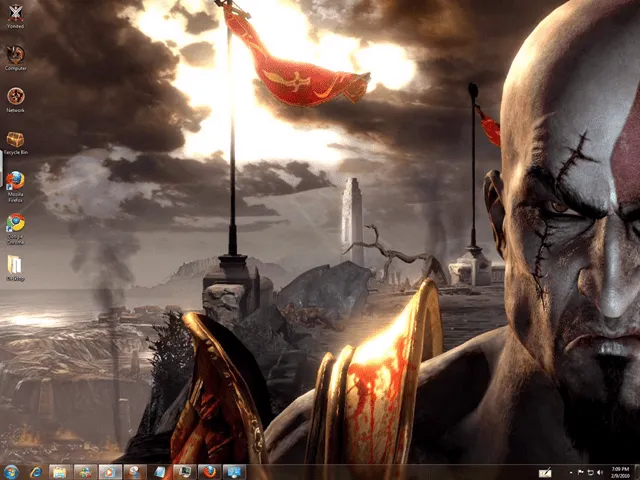 tema de God of War 3 para win 7 hd - Identi