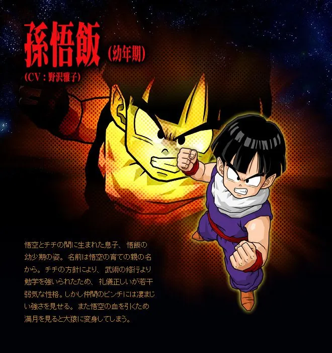 TEMAS VARIOS: trajes y transformaciones de gohan