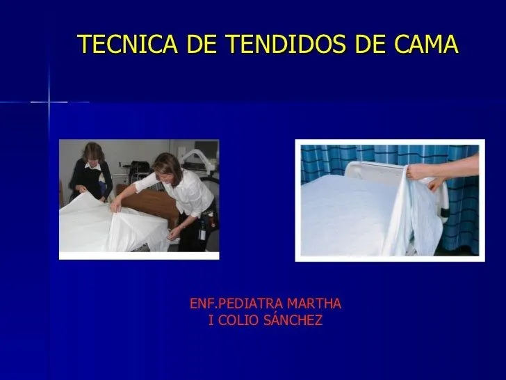 TENDIDOS DE CAMA (