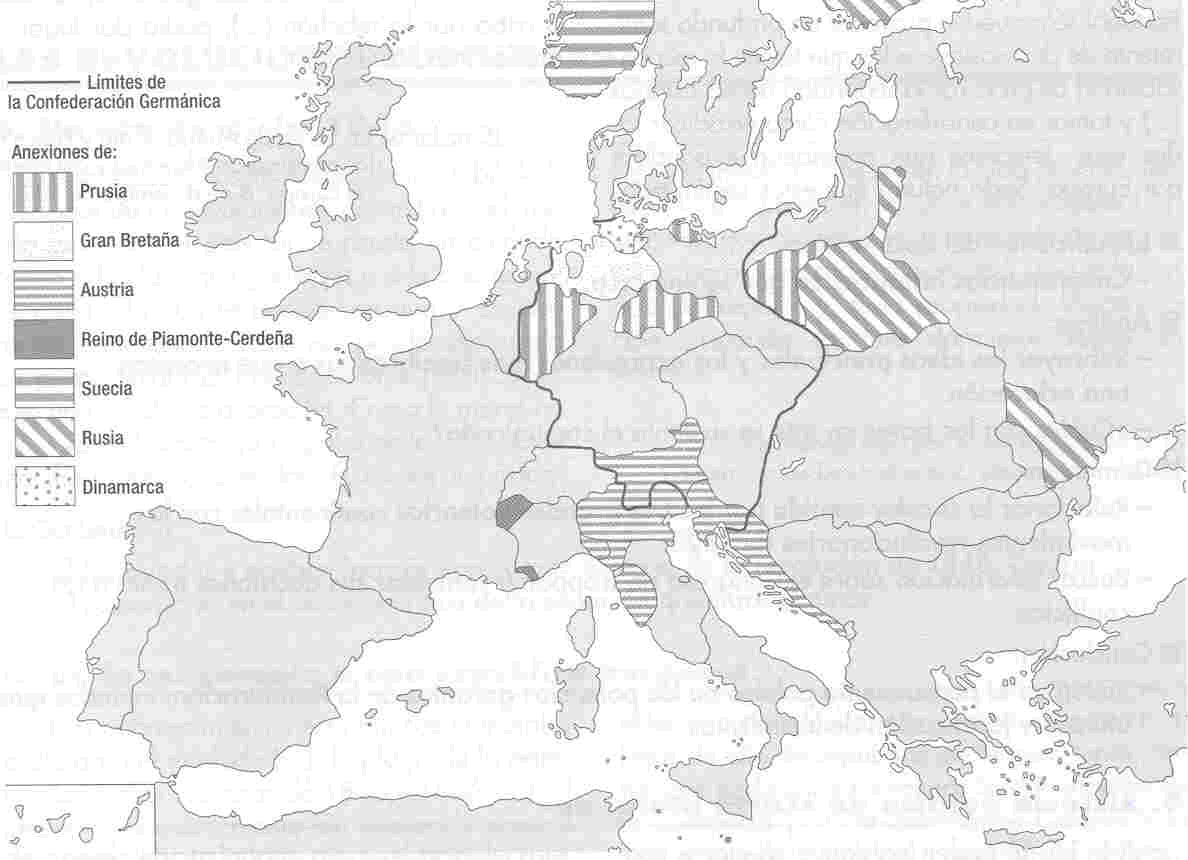 teoblog: EL MAPA DE 1815: MOTIVOS DE FUTURA TENSIÓN