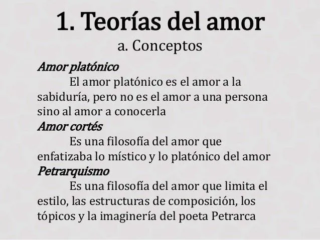 Teorías del Amor