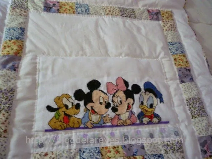 Terapia de punto de cruz: BABY DISNEYS COLCHA PARA BEBE
