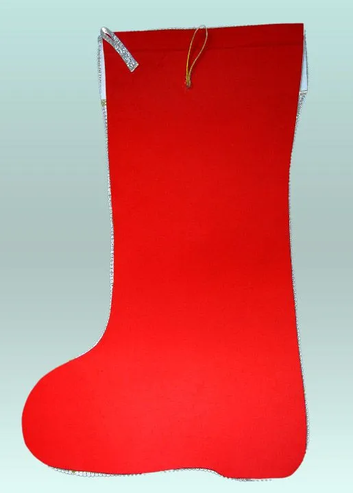 TereArte | Bota navideña roja en foamy decorada con escarcha