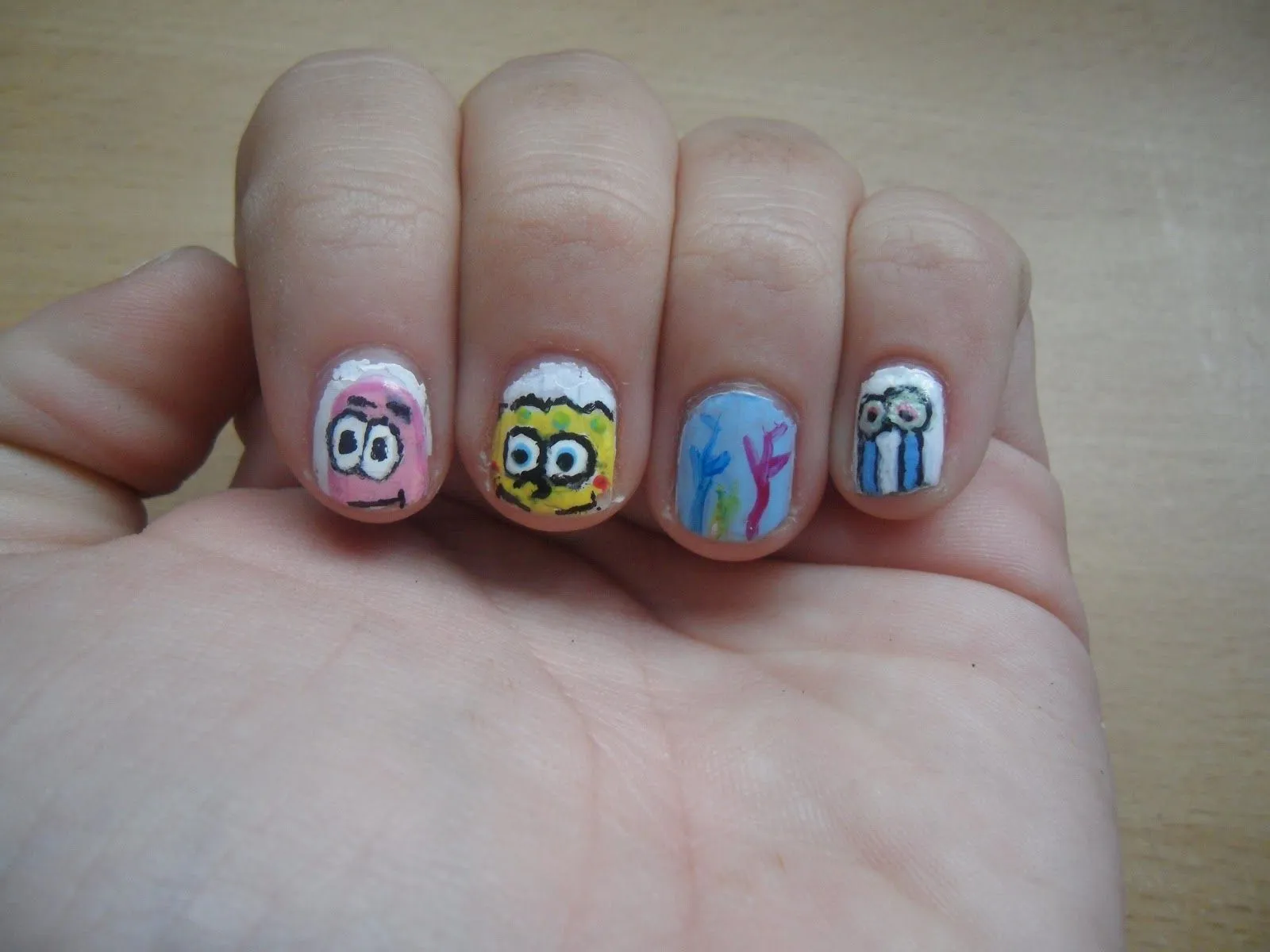 Territorio nail art: uñas bob esponja!