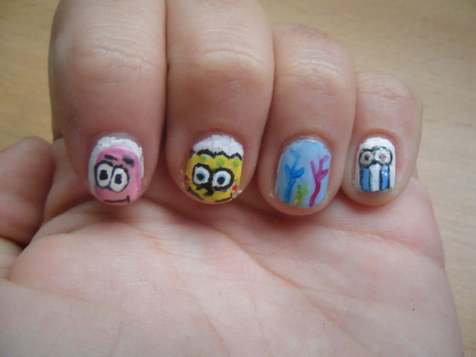 Territorio nail art: uñas bob esponja!