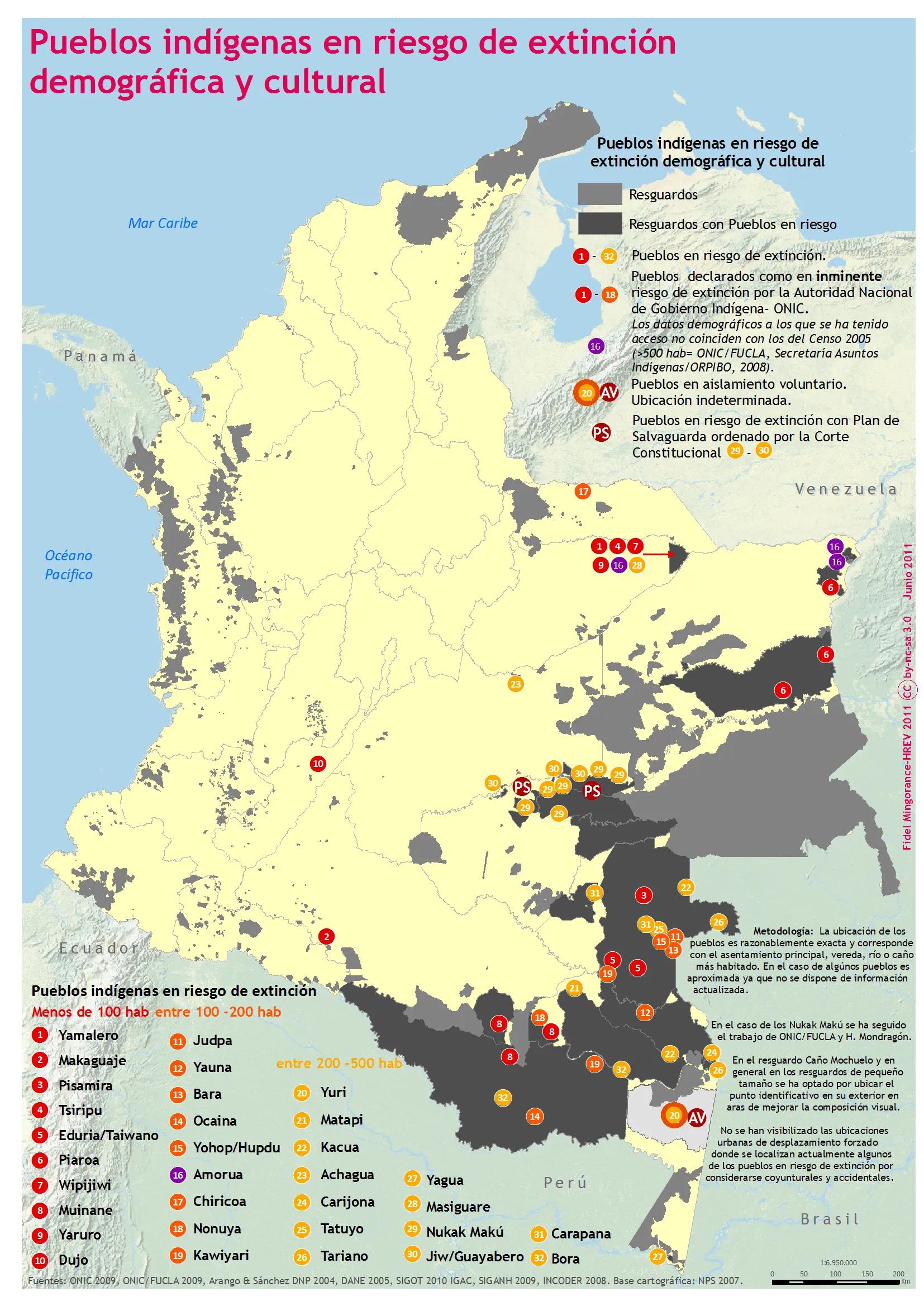 Territorios indígenas en Colombia. Actualización mapas ...