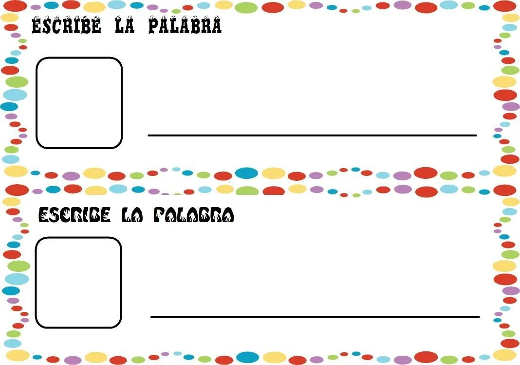 LOS TESOROS DE MI BAULITO: JUEGOS PARA ESCRIBIR PALABRAS