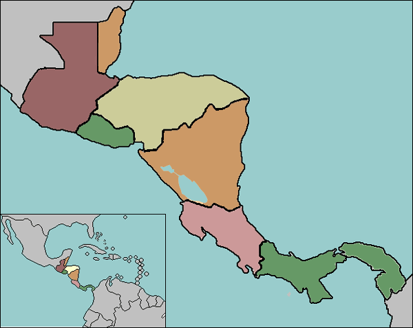 Test your geography knowledge - Central America countries | Lizard ...