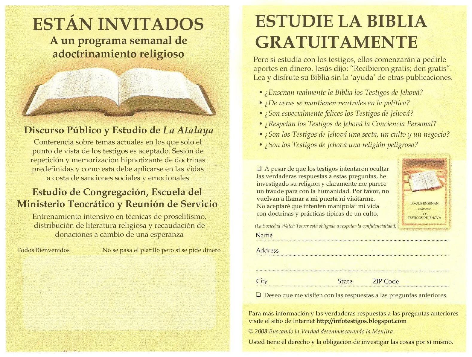 LOS TESTIGOS DE JEHOVÁ… ¿CRISTIANOS? | Ecce Christianus