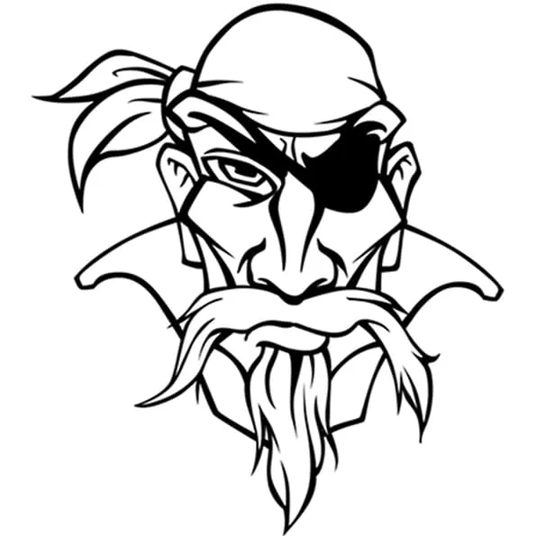 TÊTE DE PIRATE : Coloriage Tête de Pirate en Ligne Gratuit a ...