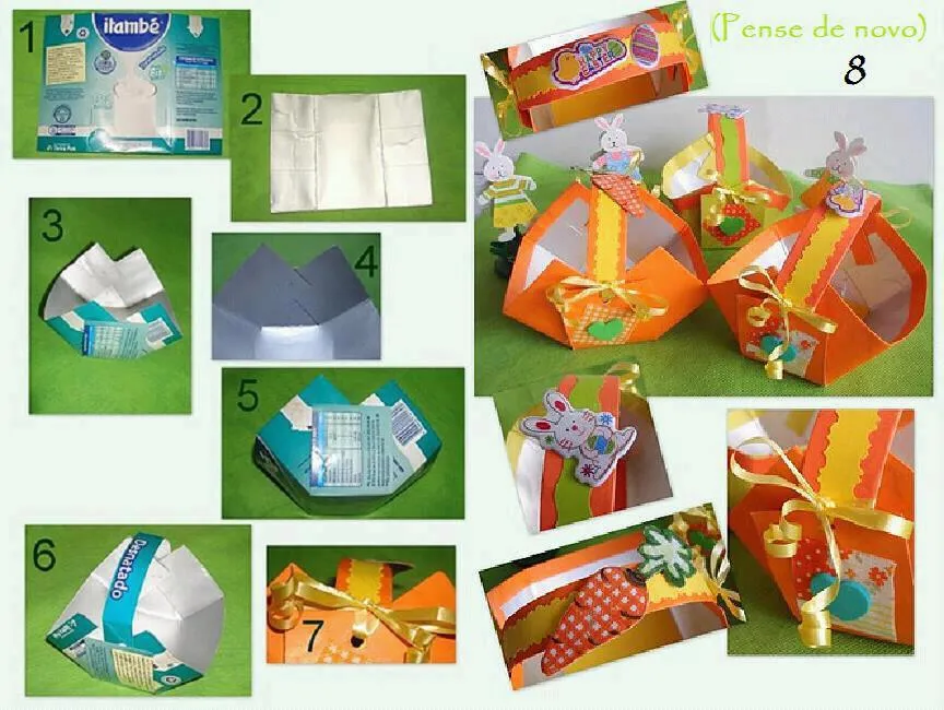 Tetra pack: dulceros, carteras, cajitas ...