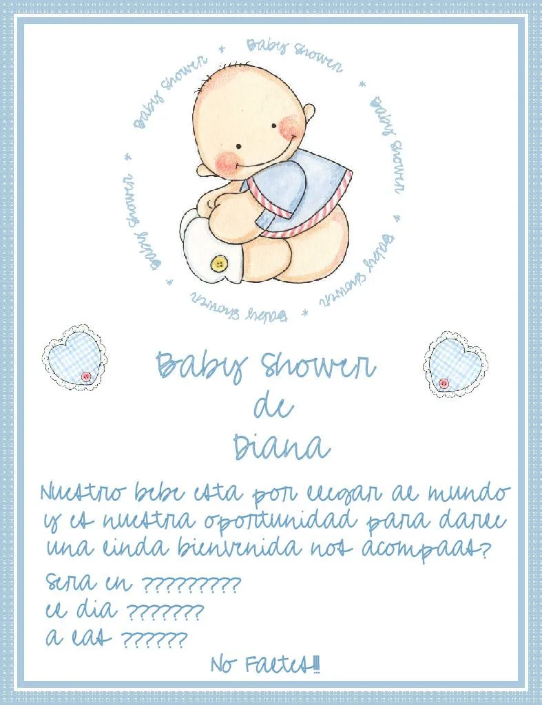 Texto Biblico Para Invitaciones De Baby Shower