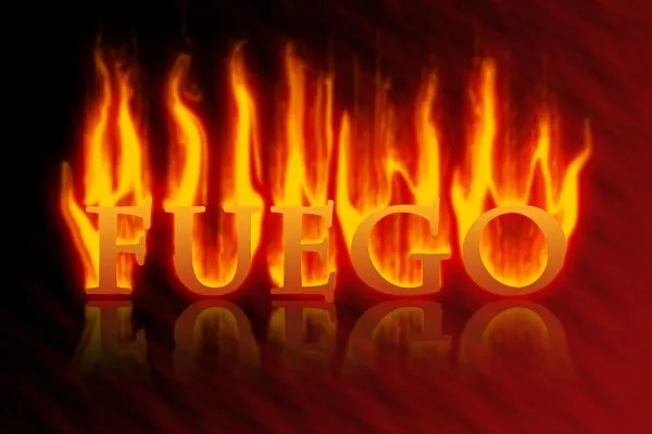 Texto de fuego en Photoshop - EfectosPs.com