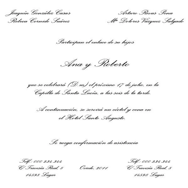 Oracion de bodas para invitación - Imagui