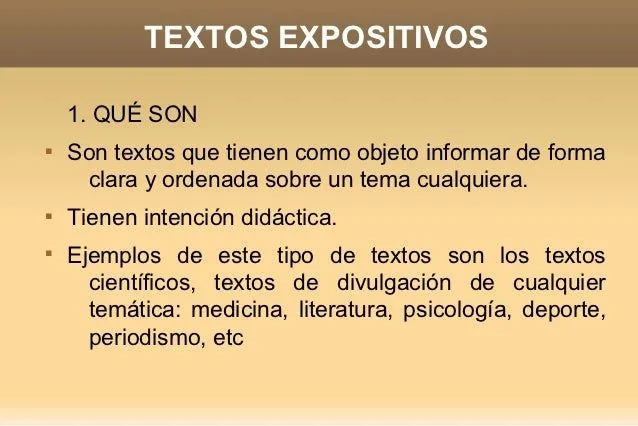 Textos expositivos