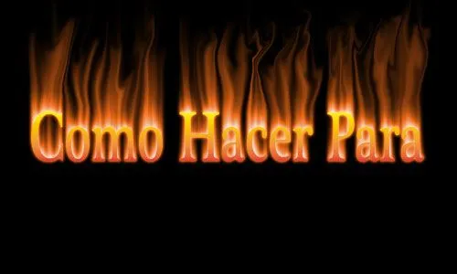 Cómo hacer textos con fuego en Photoshop