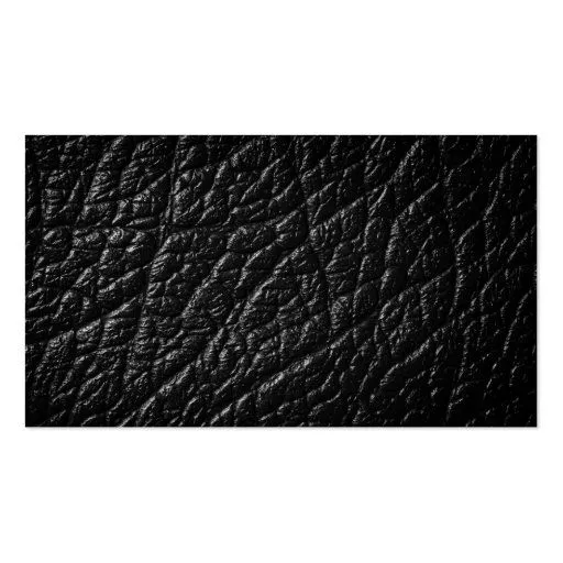 Textura o fondo de cuero negra tarjeta de visita de Zazzle.