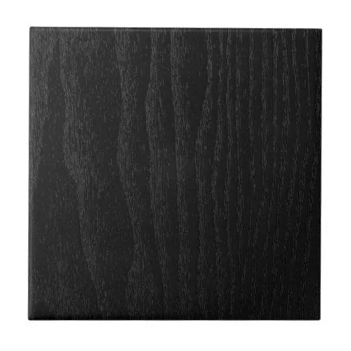 Textura de madera negra personalizada teja cerámica | Zazzle