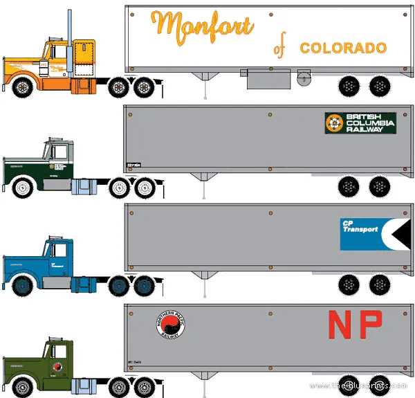 The-Blueprints.com - Blueprints > Camiones > Kenworth > Kenworth ...