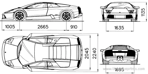 The-Blueprints.com - Blueprints > Coches > Lamborghini ...