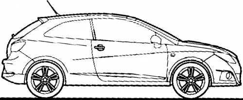 The-Blueprints.com - Blueprints > Coches > SEAT > Seat Ibiza SC (2009)