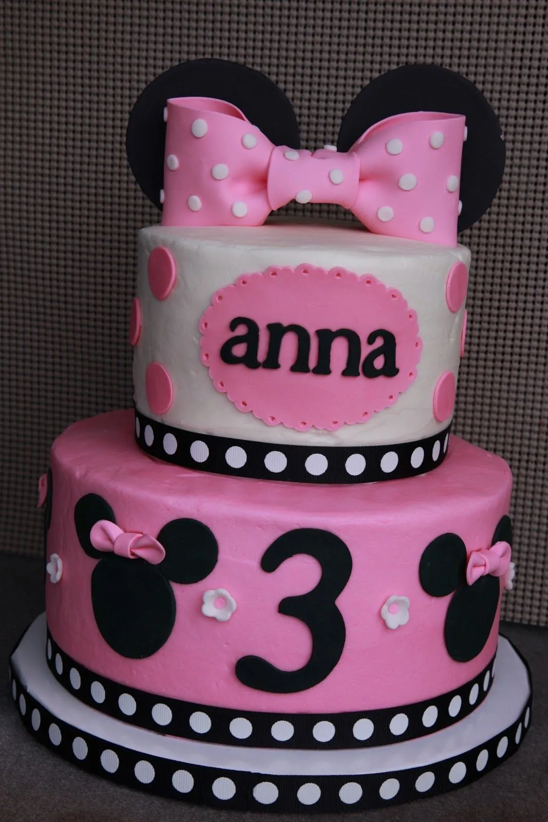 the cake box girls: Minnie Mouse 3rd birthday cake