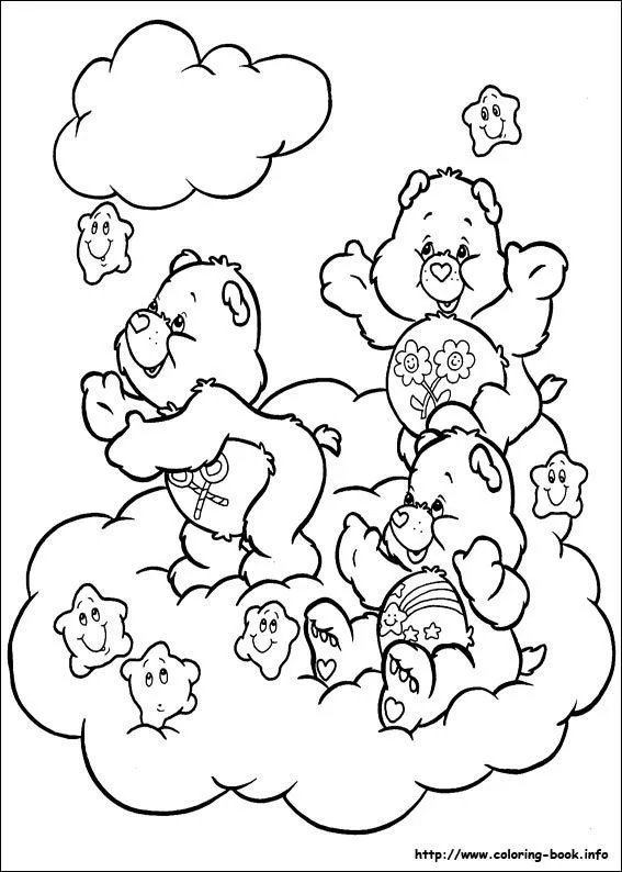 The Care Bears coloring picture | Riscos para colorir e pintar em ...