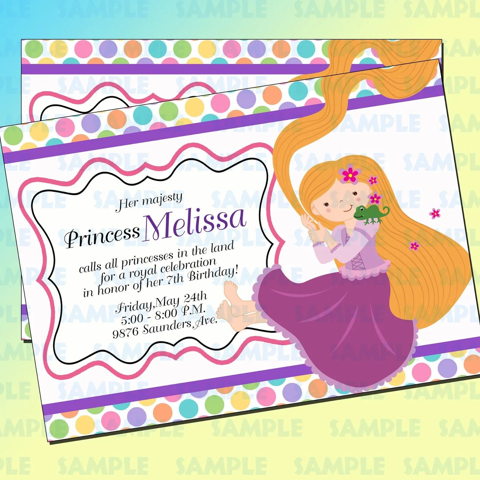 The Childrens Zone Digi Designs: Invitaciones de Princesas Modernas