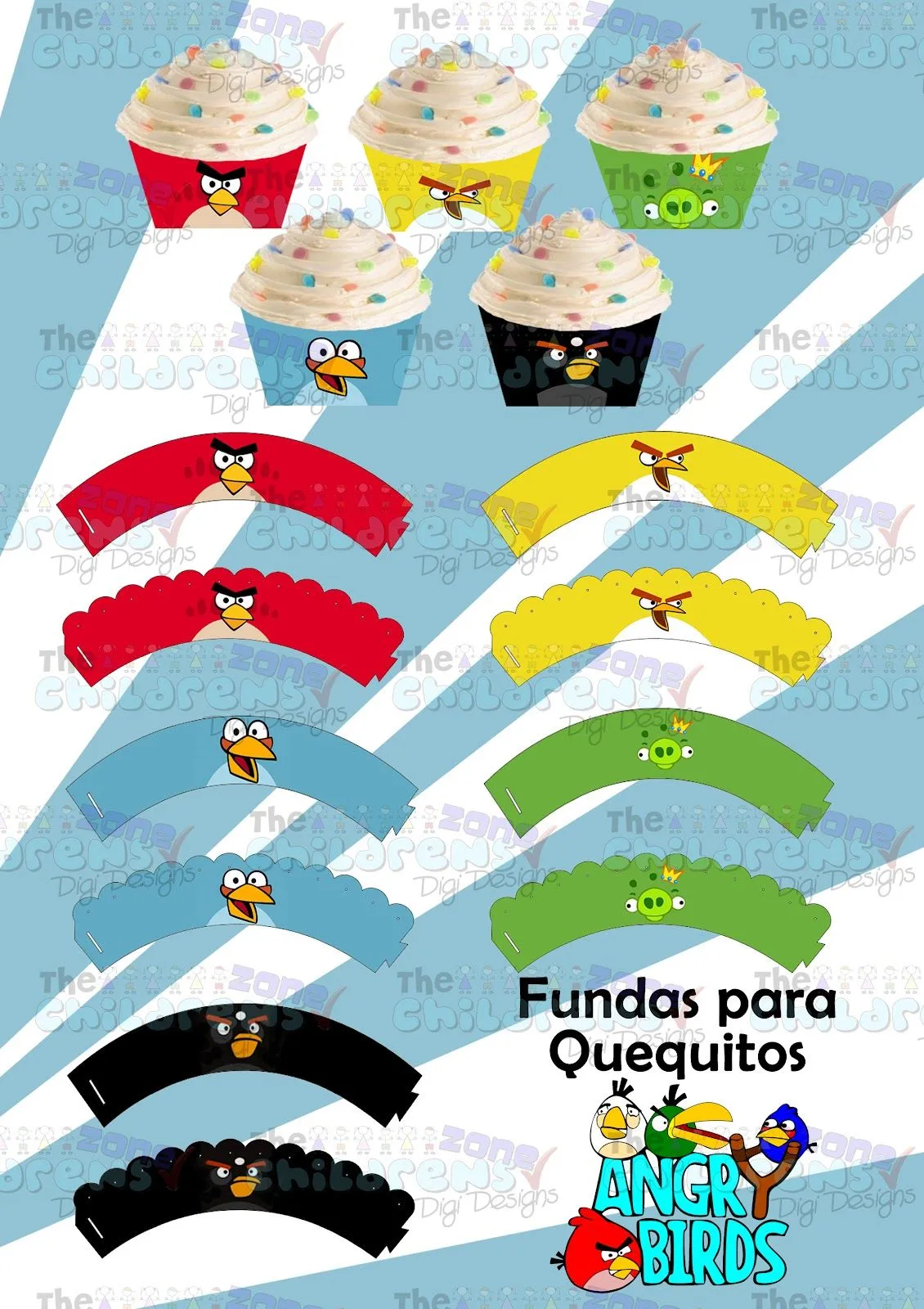 The Childrens Zone Digi Designs: Mega Paquete de Angry Birds