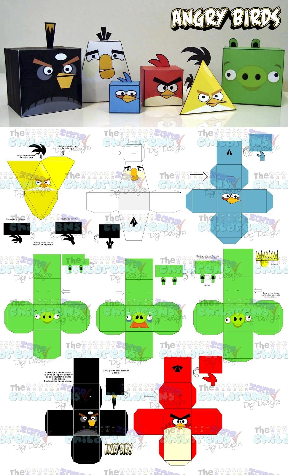 The Childrens Zone Digi Designs: Mega Paquete de Angry Birds