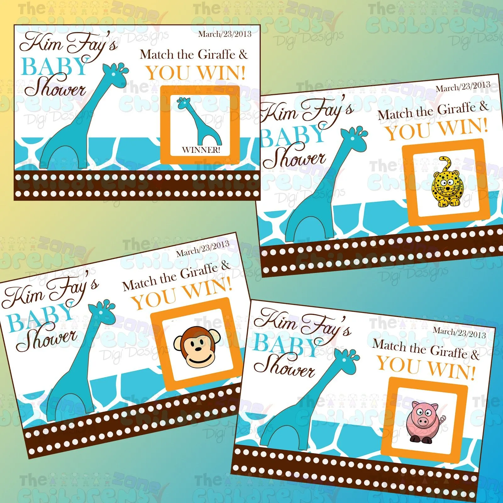 The Childrens Zone Digi Designs: Pedido Baby Shower