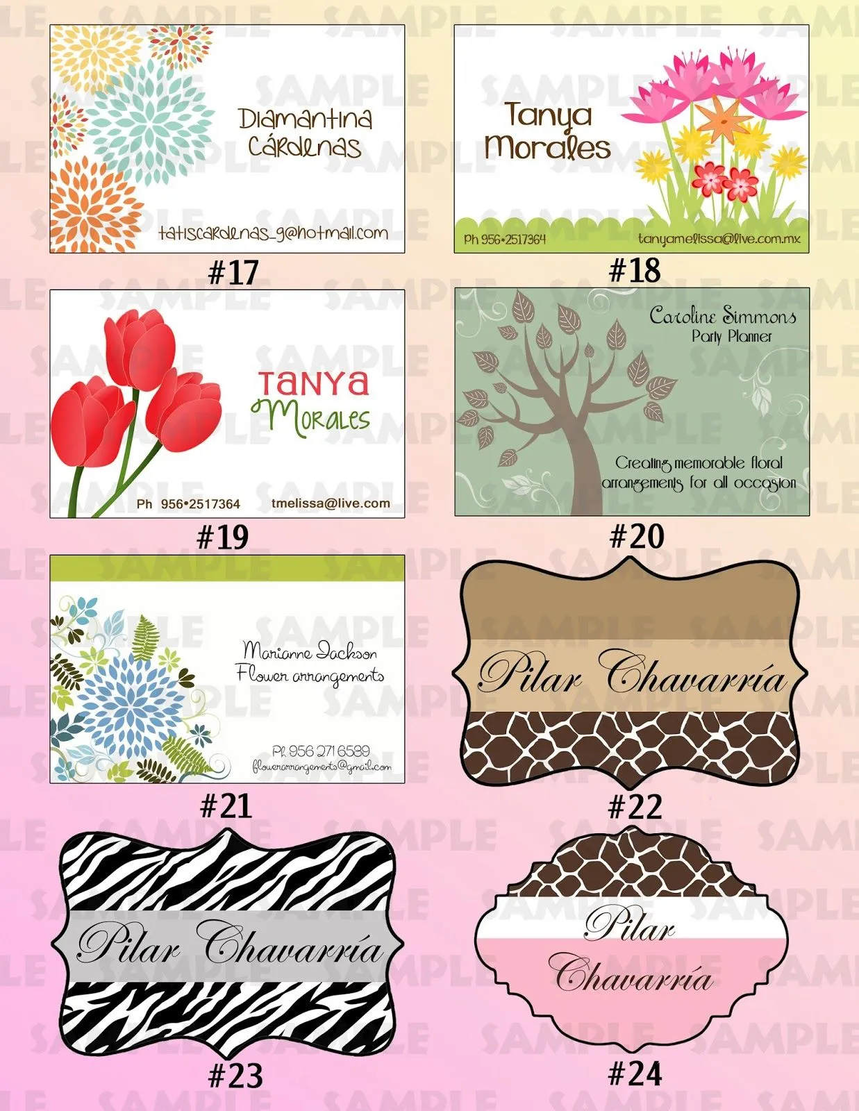 The Childrens Zone Digi Designs: Tarjetas Personalizadas