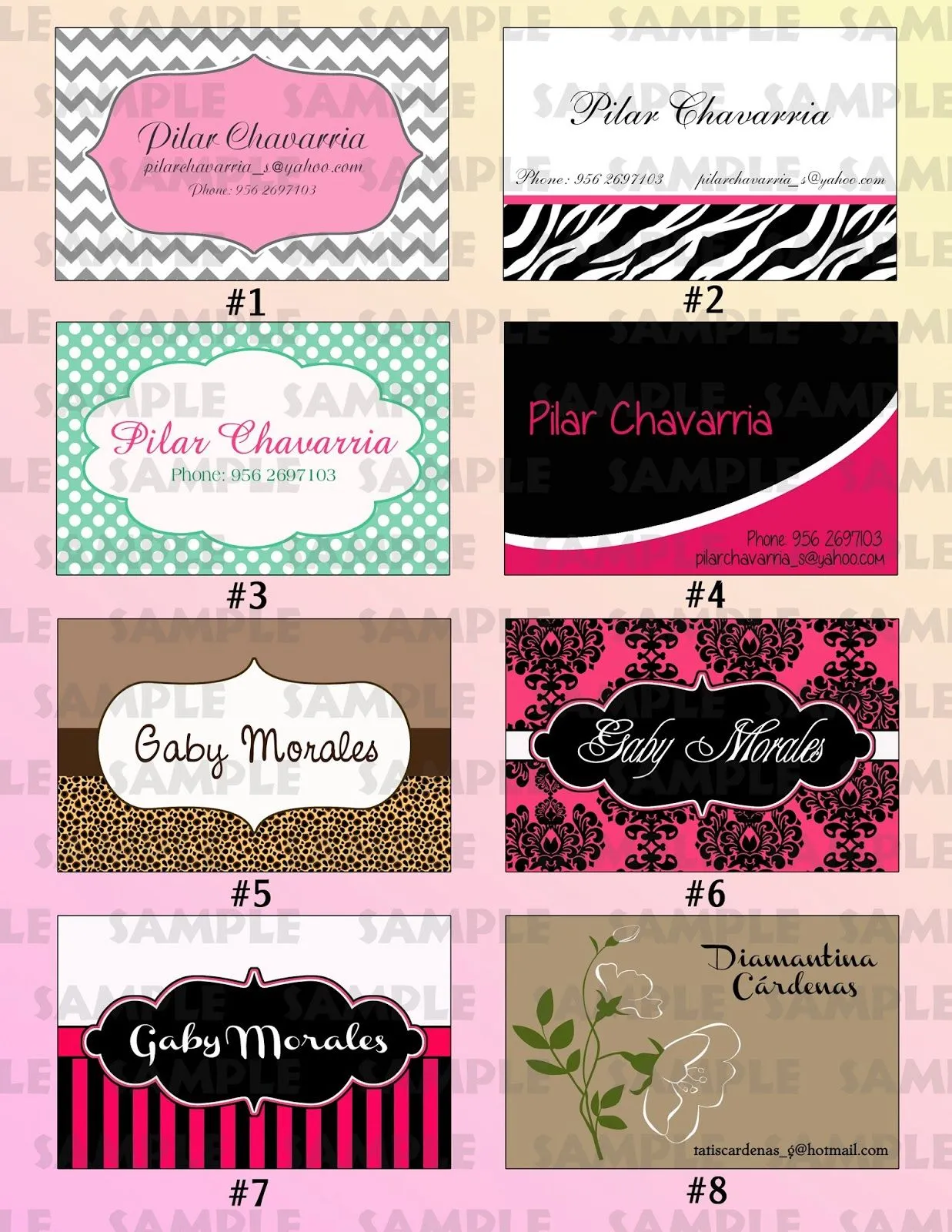 The Childrens Zone Digi Designs: Tarjetas Personalizadas