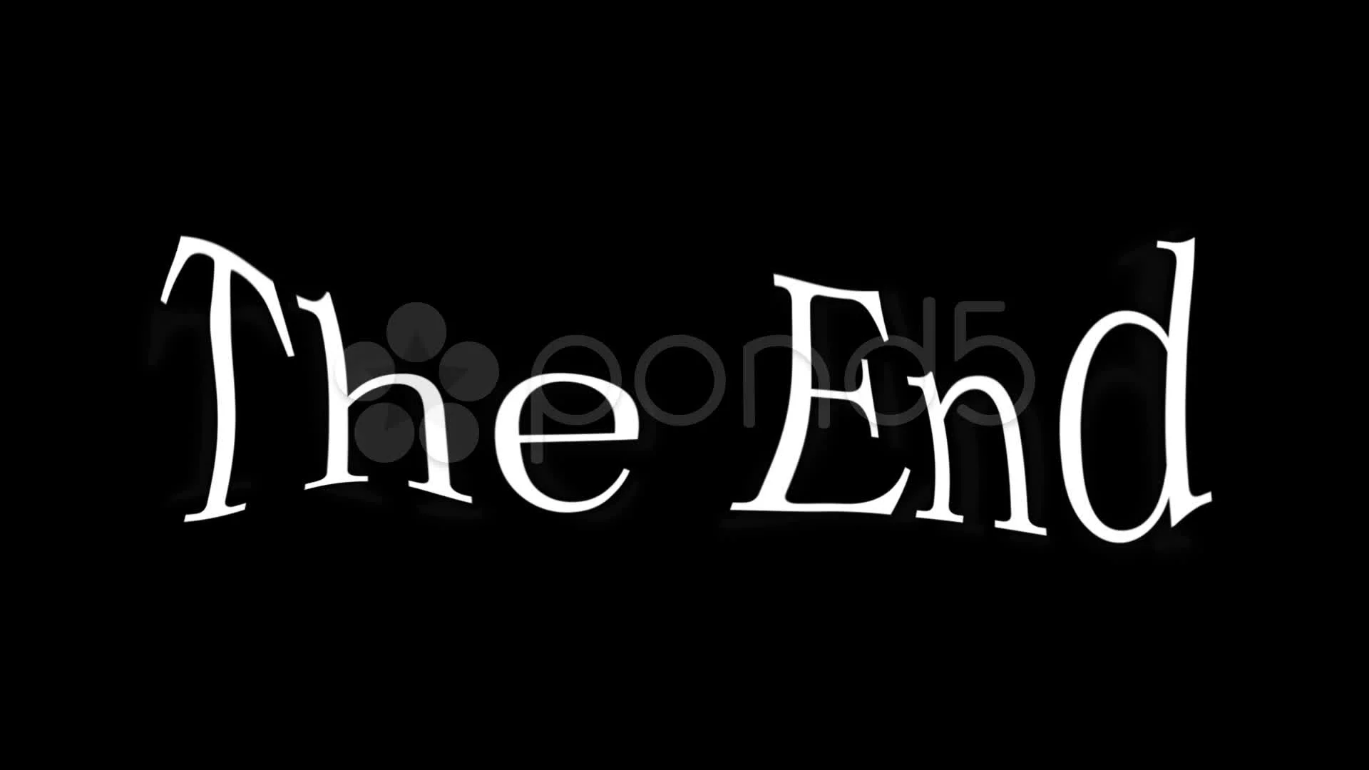 The End Texto Animado Archivos de Video #11498212 | Pond5