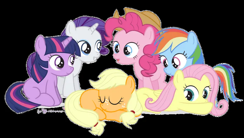 The Filly Six in 'Hi, I'm Applejack.' by dm29 on DeviantArt