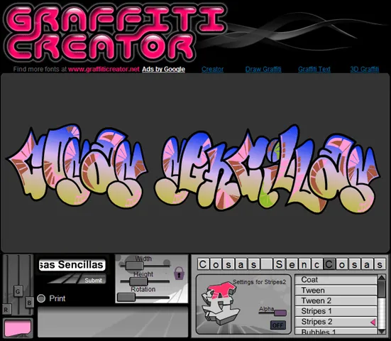 The Graffiti Creator, para generar texto con estilo “graffiti ...