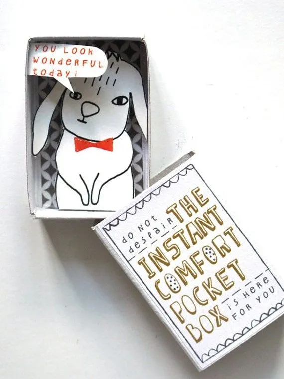 The Instant Comfort Pocket Box Bunny by kimslittlemonsters