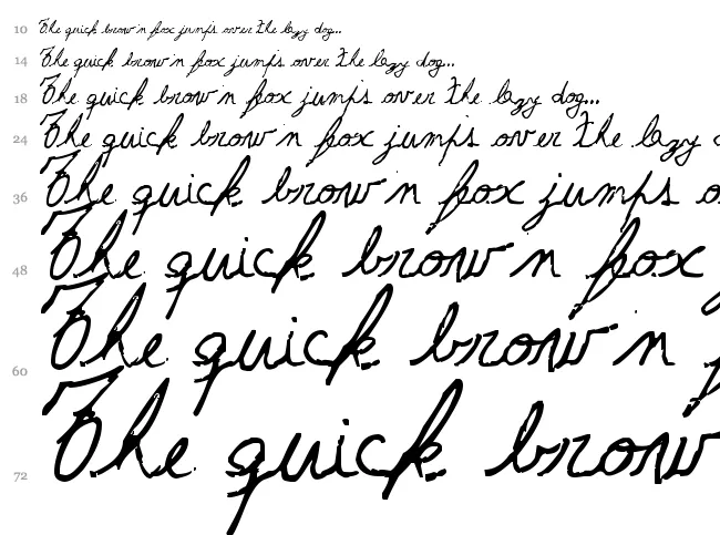 The Left-Handed Cursiva fuente , Guión - Escrito fuentes - Fontzzz.