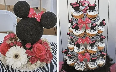 The Pastry Chick: Pretty Pink and Zebra Print Minnie Party