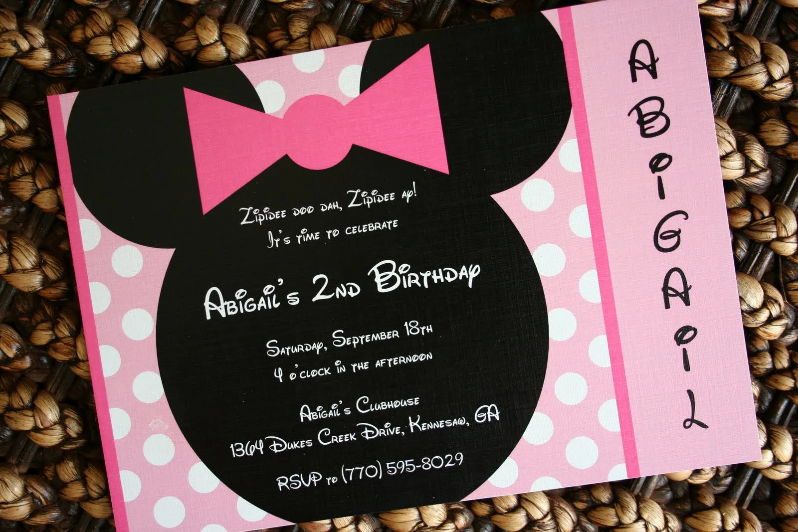 The Sweet Peach Paperie: Abigail's Minnie Mouse Party!