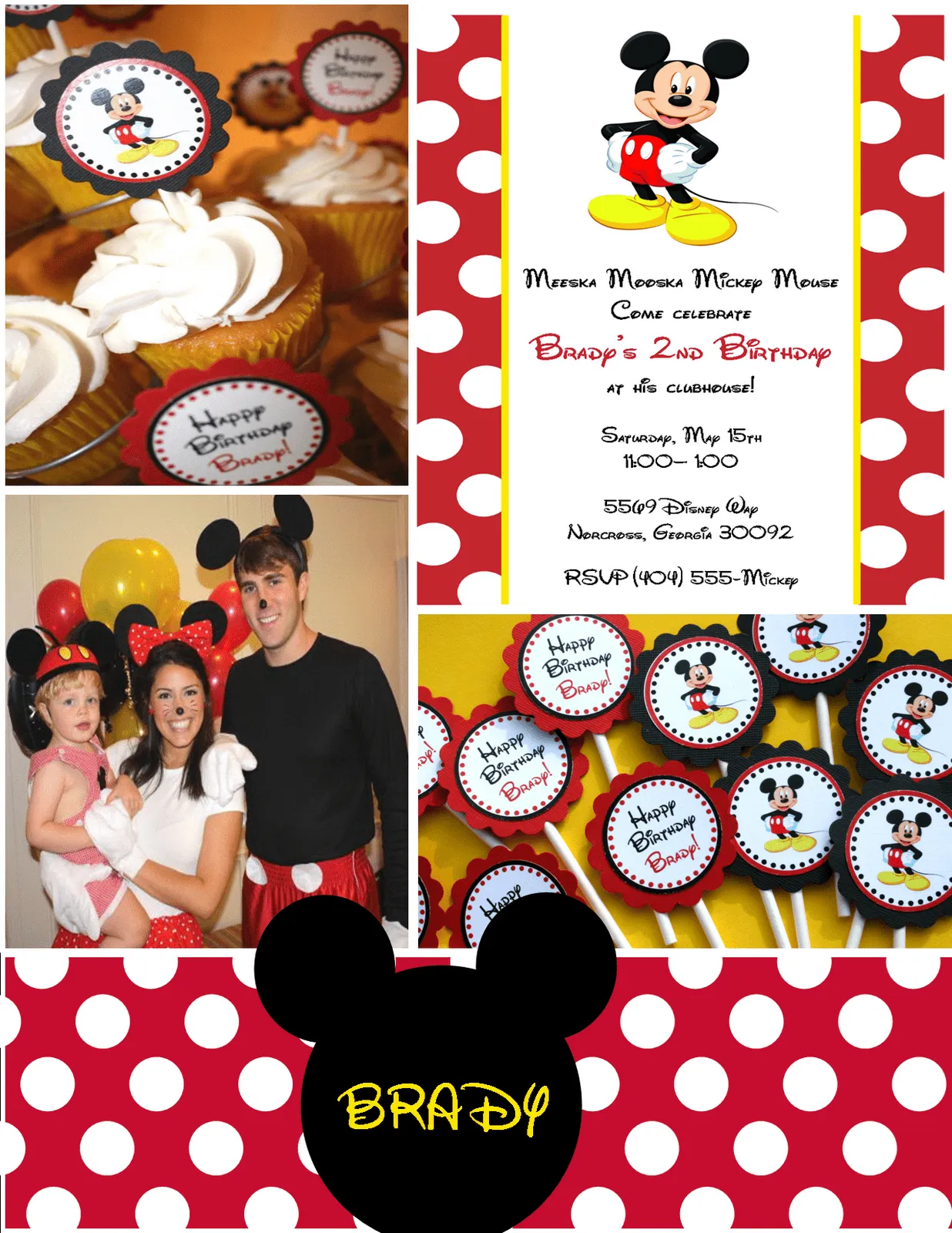 The Sweet Peach Paperie: Mickey Mouse Parties!