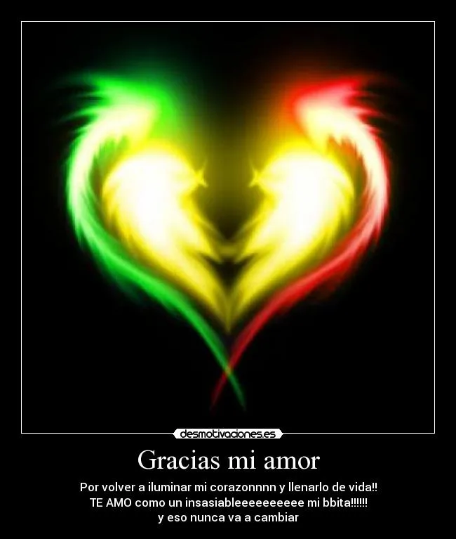 Gracias mi amor | Desmotivaciones