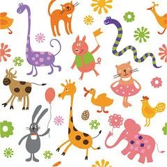 Dibujos infantiles a color de animales - Imagui