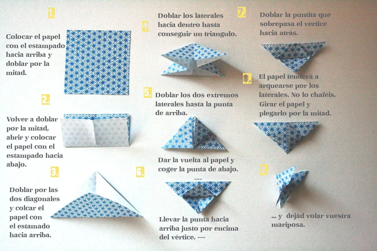 theOPENstudio 79: Mariposas de origami / Origami butterflies