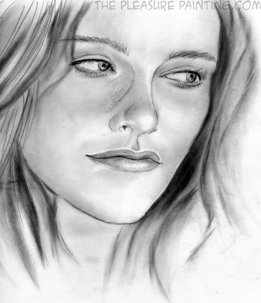 Thepleasurepainting: Dibujo al Carboncillo de Kristen Stewart